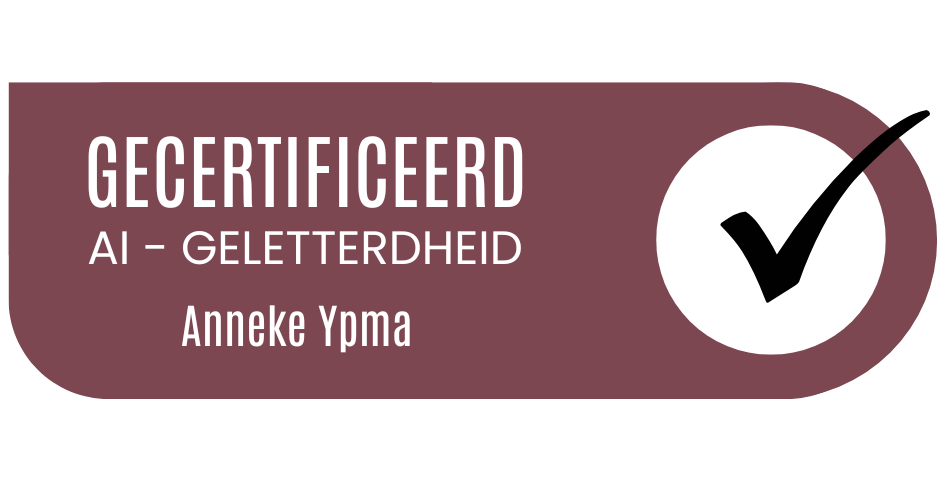 ai certificaat anneke ypma virtual assistant in Monster
